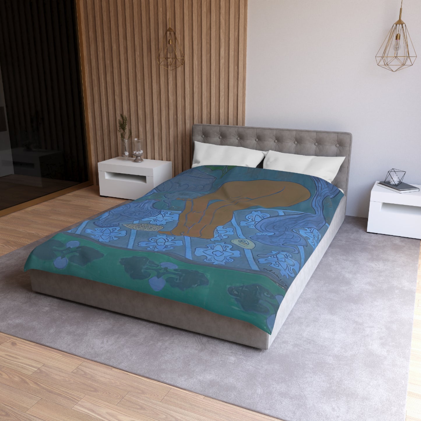 Ranson, Paul - The Blue Bather (1891) - Microfiber Duvet Cover