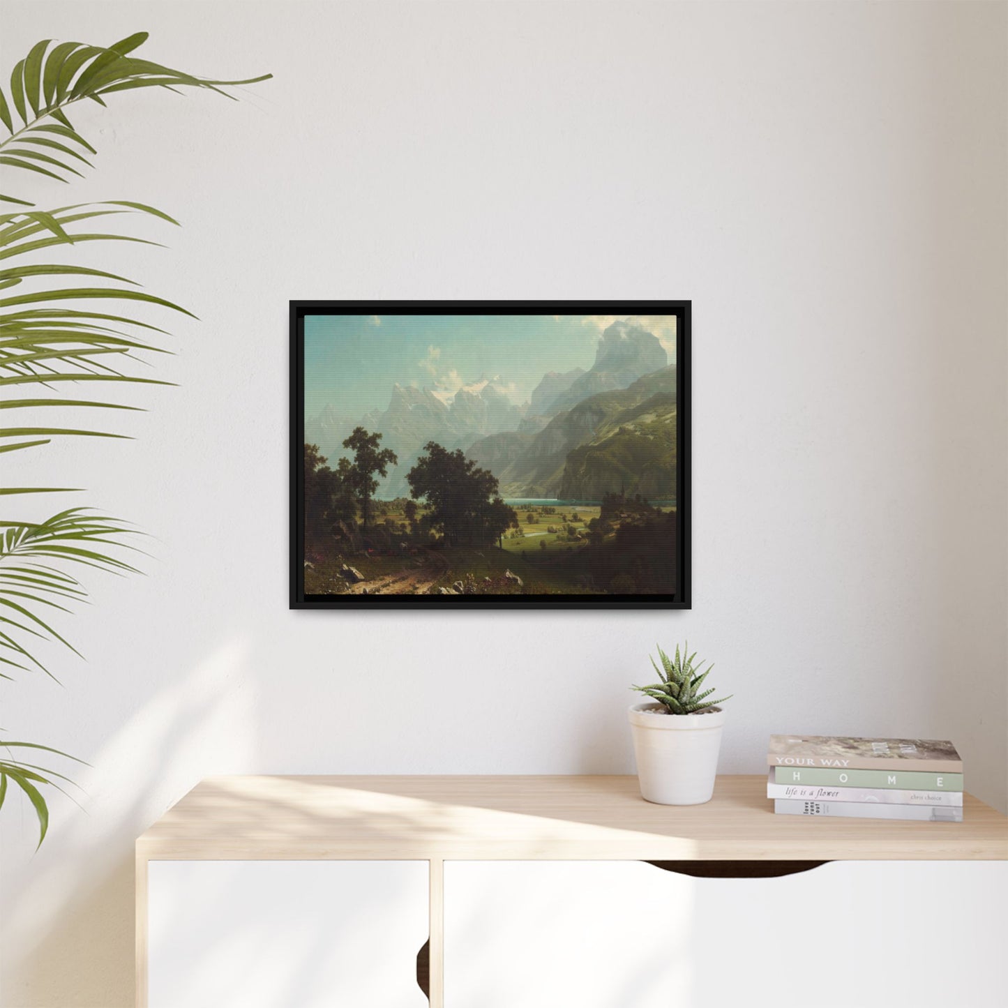 Bierstadt, Albert - Lake Lucerne (1858) - Matte Canvas, Framed