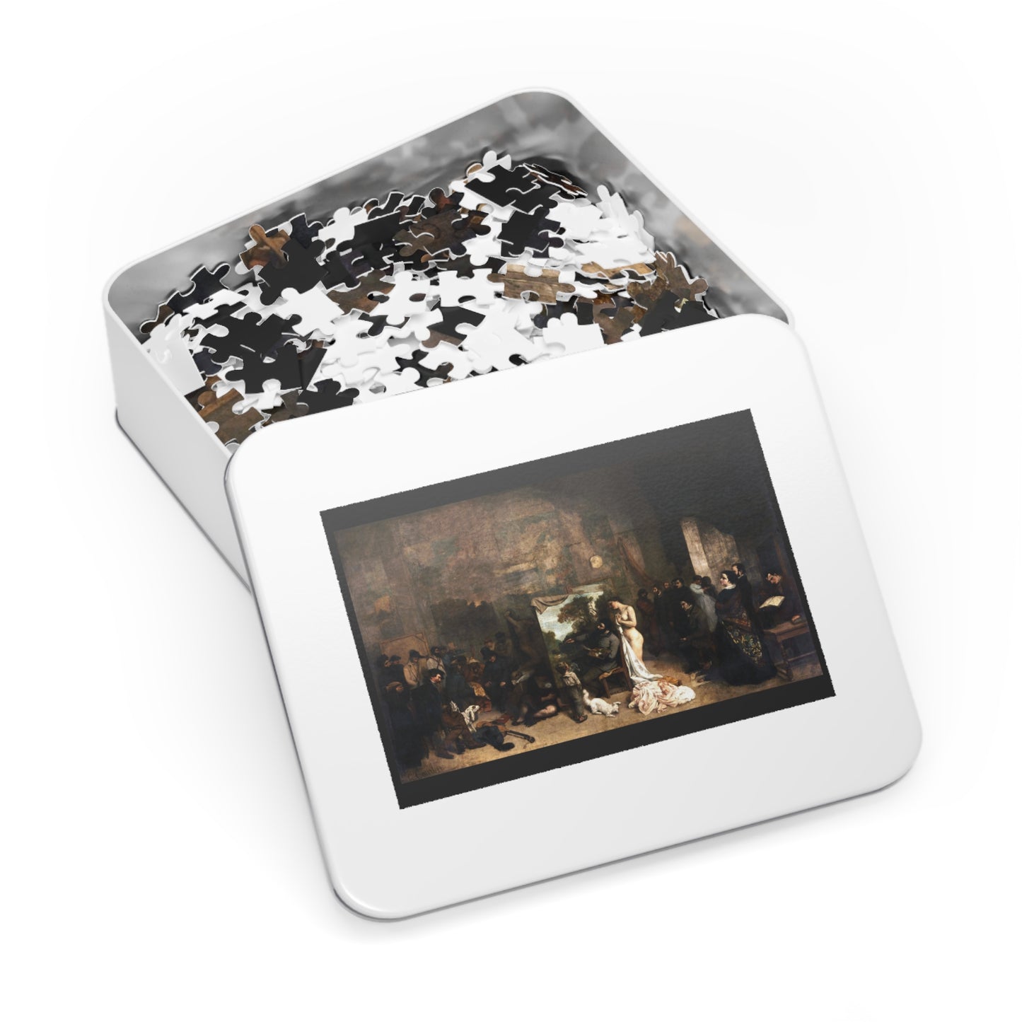Courbet, Gustave - The Painter’s Studio (1855) - 1000pc Jigsaw Puzzle