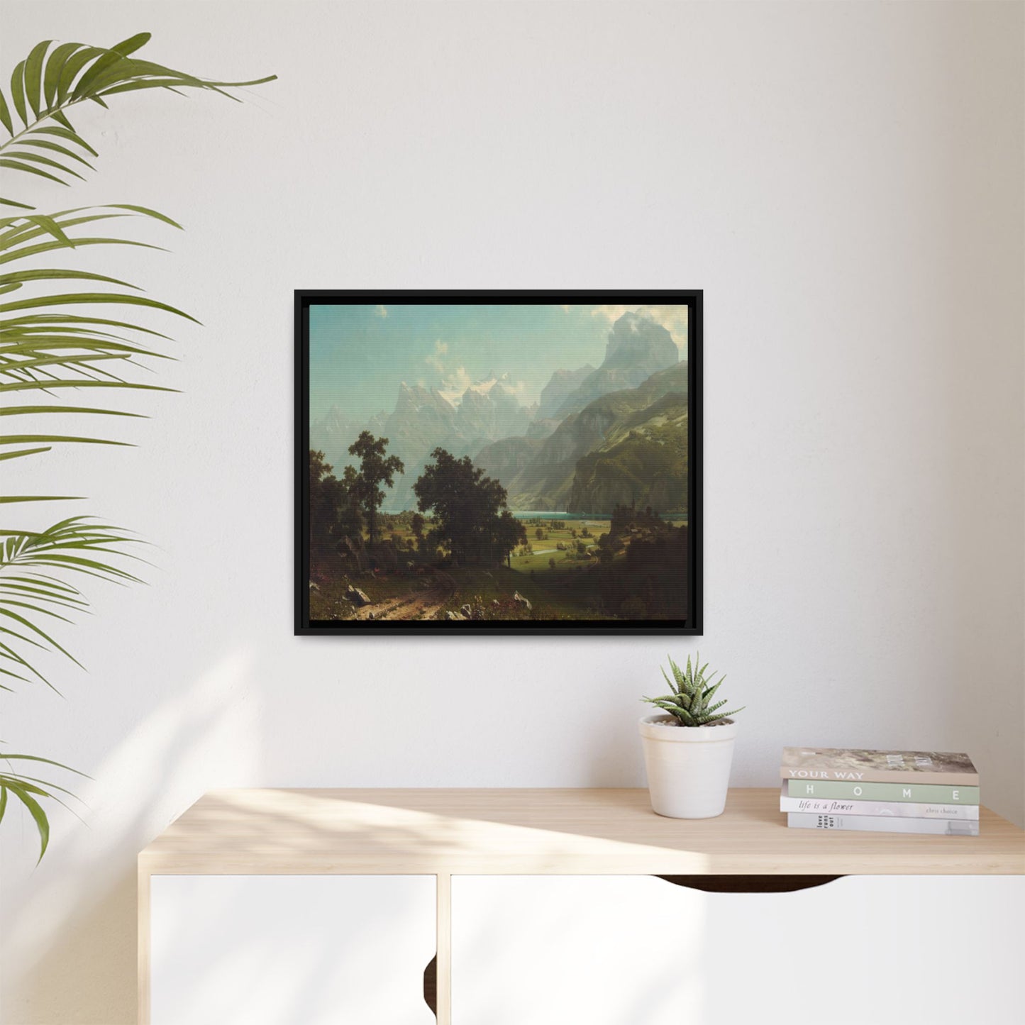 Bierstadt, Albert - Lake Lucerne (1858) - Matte Canvas, Framed