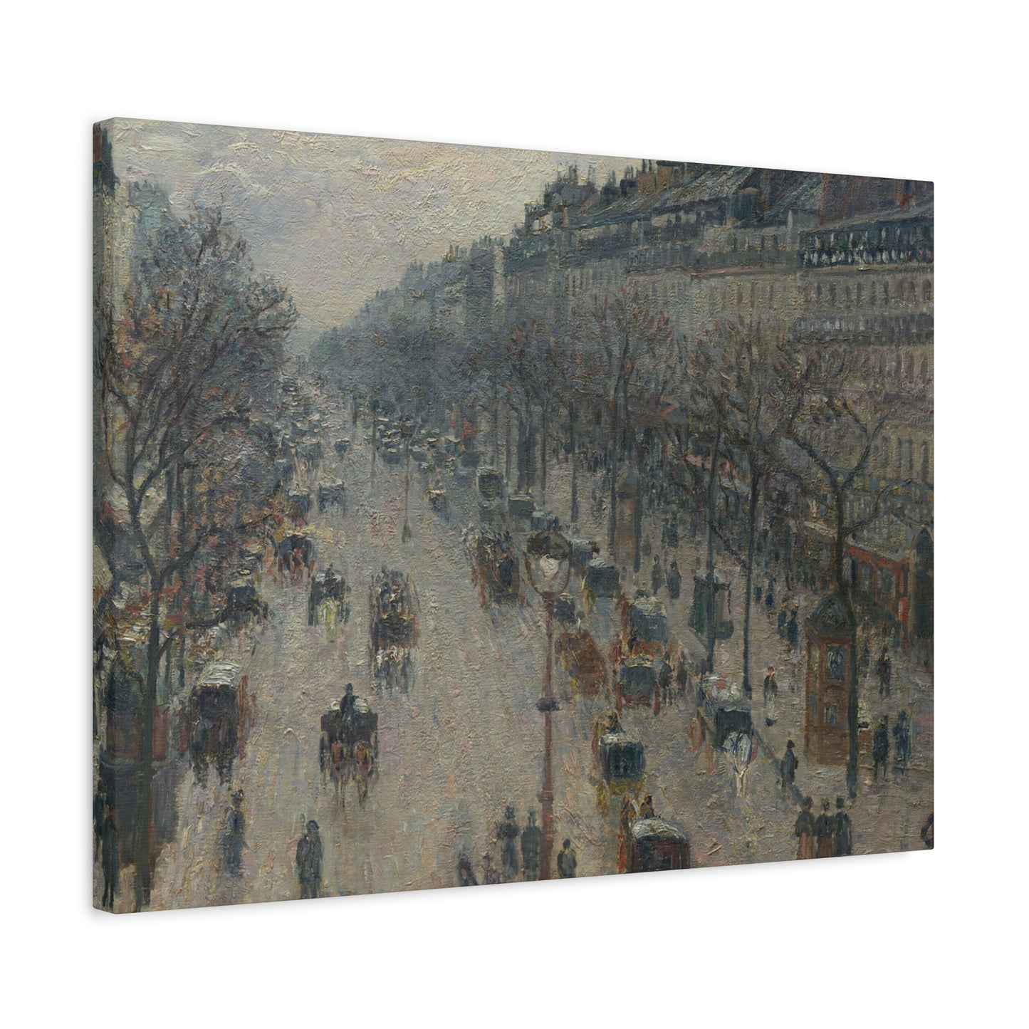 Pissarro, Camille - Boulevard Montmartre, Winter Morning (1897) - Canvas Block, unframed