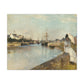 Morisot, Berthe - The Harbor at Lorient (1869) - Canvas Block, unframed
