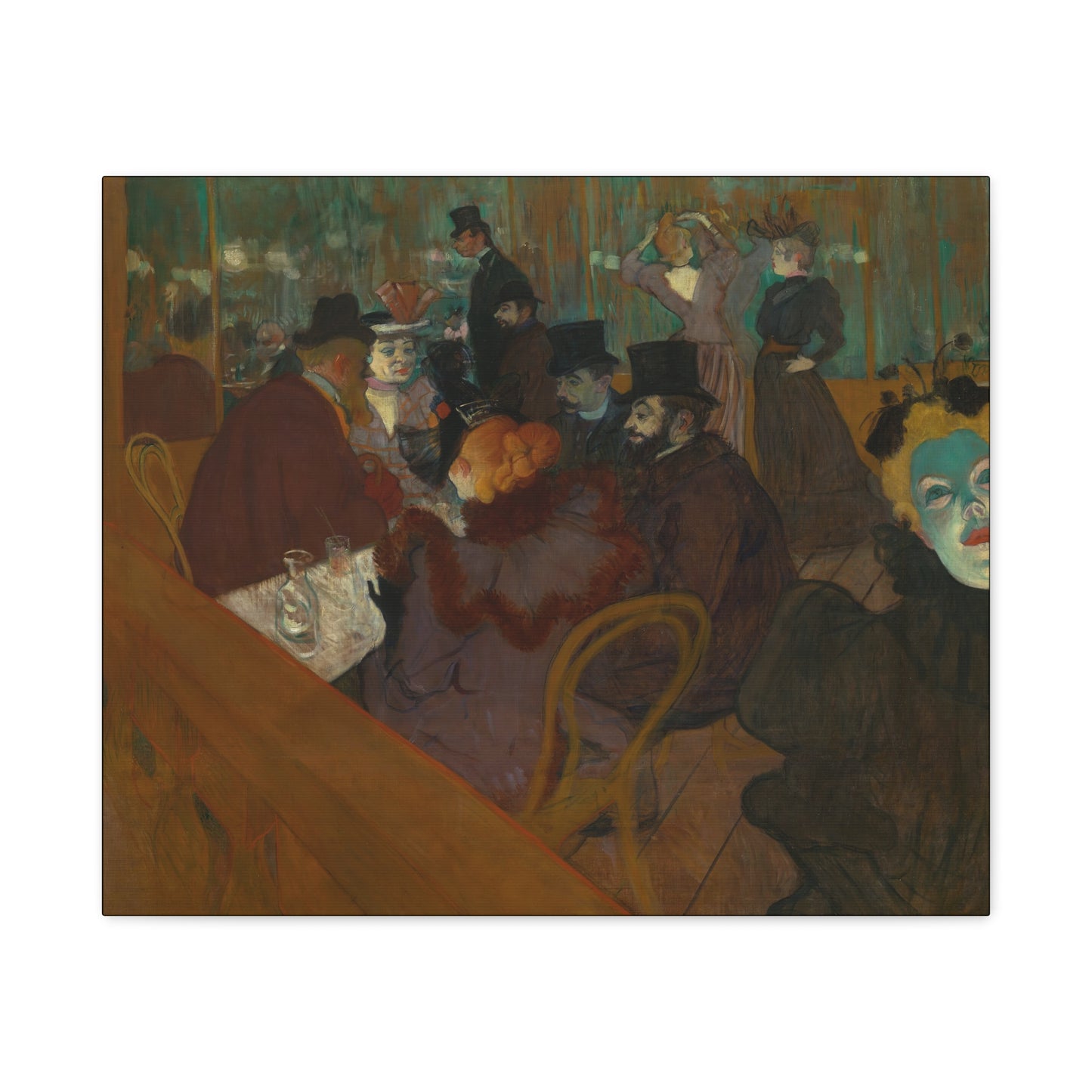 Lautrec, Henri - At the Moulin Rouge (1892) - Canvas Block, unframed