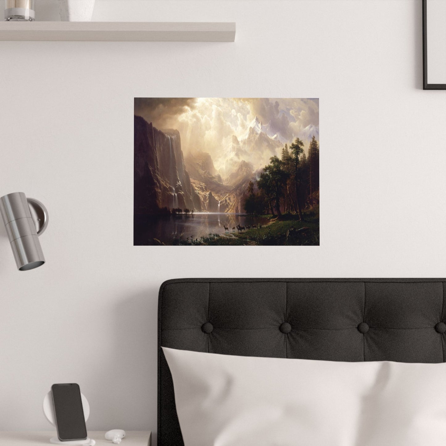 Bierstadt, Albert - Among the Sierra Nevada, California (1868) - Satin Posters