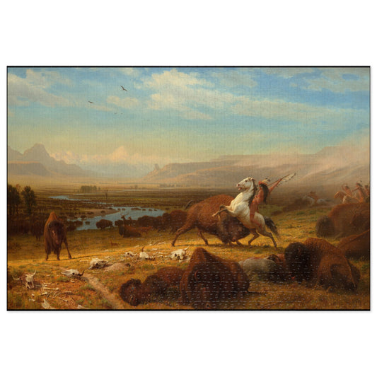 Bierstadt, Albert - The Last of the Buffalo  (1888) - 1000pc Jigsaw Puzzle