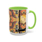 Filiger, Charles - Woman’s Head with Closed Eyes (1893) - Colorful Accent Mugs