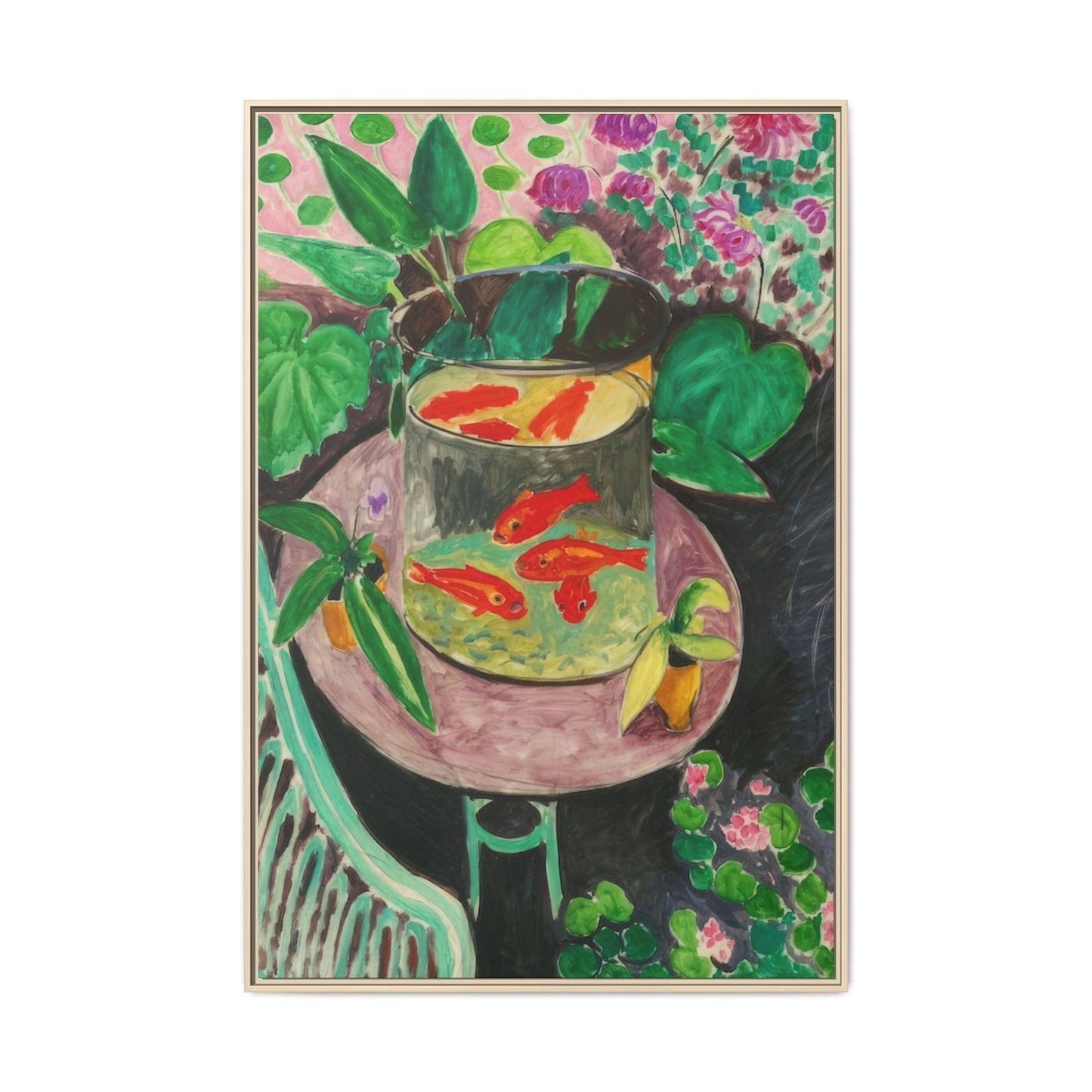 Matisse, Henri - The Goldfish (1912) - Matte Canvas, Framed