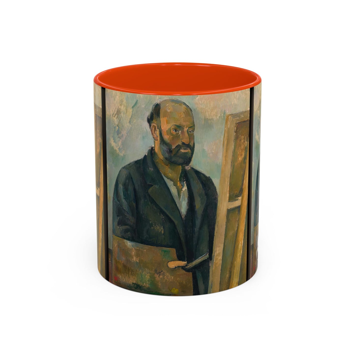 Cézanne, Paul - Portrait of the Artist with a Palette (1890) - Colorful Accent Mugs