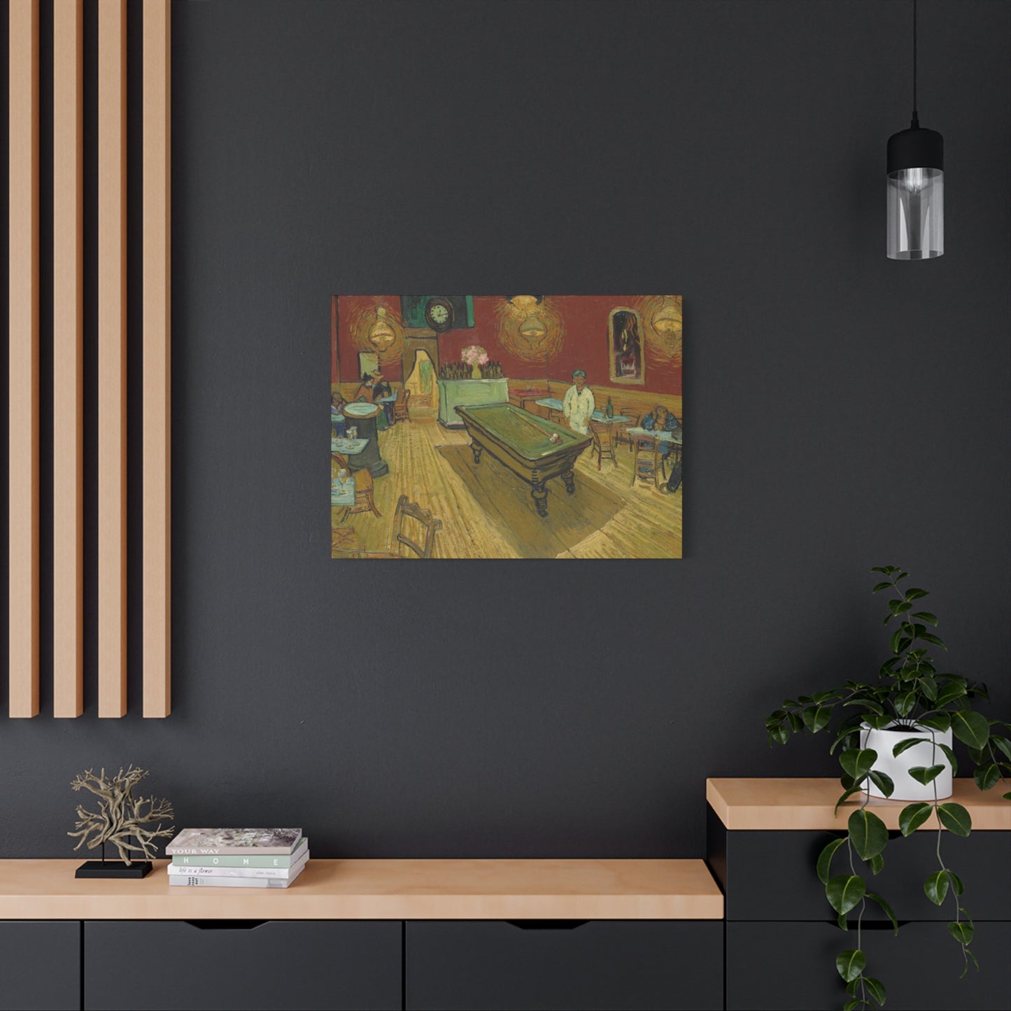 Van Gogh, Vincent - The Night Cafe (1888) - Canvas Block, unframed