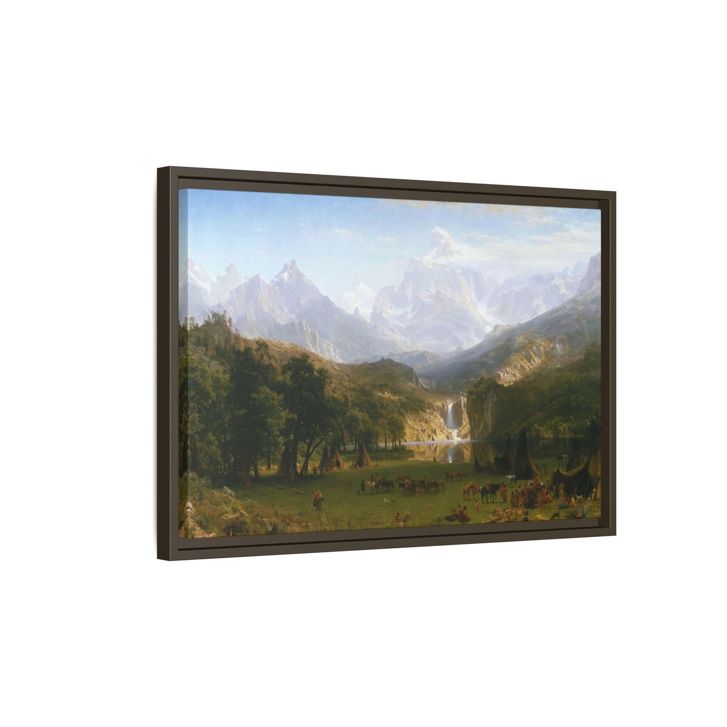 Bierstadt, Albert - The Rocky Mountains, Lander’s Peak (1863) - Matte Canvas, Framed