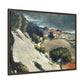 Cézanne, Paul - L’Estaque, Melting Snow (1870) - Matte Canvas, Framed