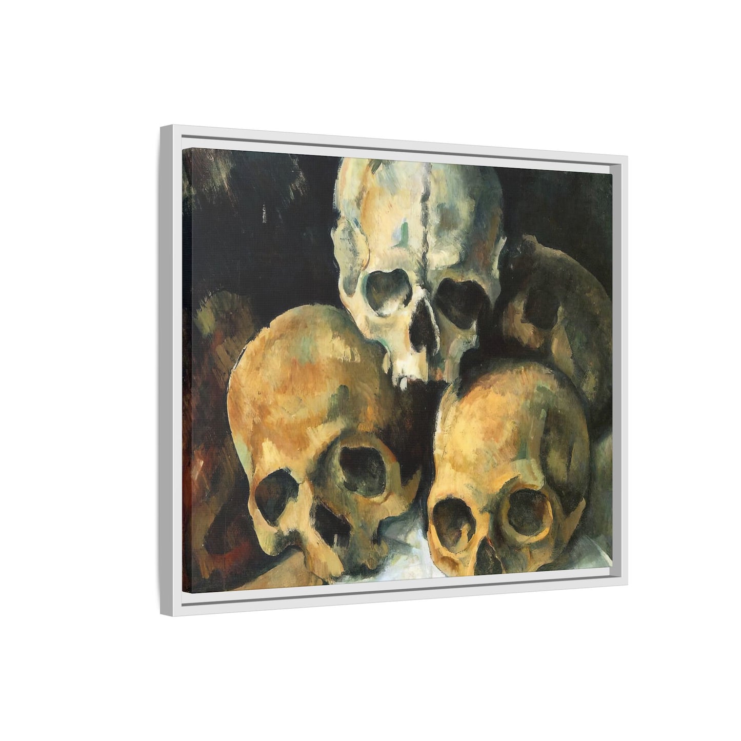 Cézanne, Paul - Pyramid of Skulls (1901) - Matte Canvas, Framed