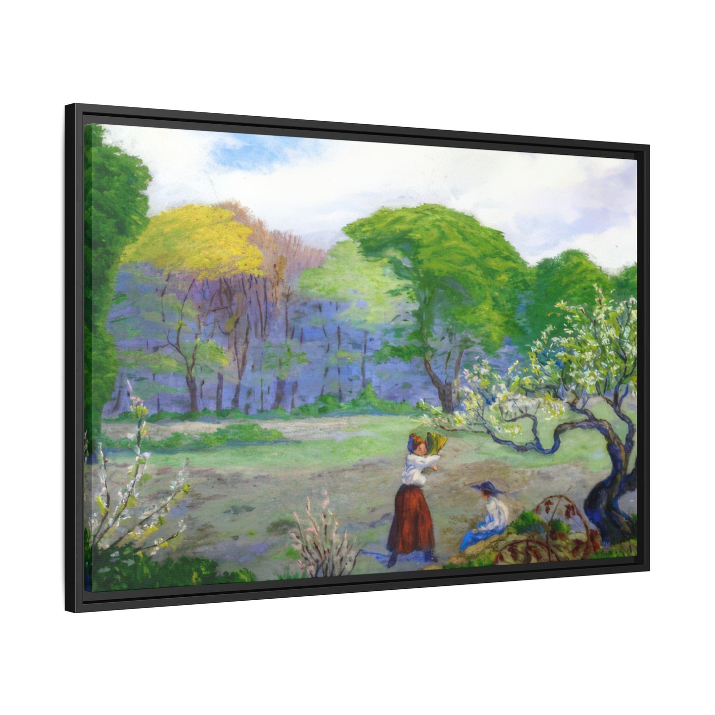 Ranson, Paul - Picking Flowers (1890) - Matte Canvas, Framed