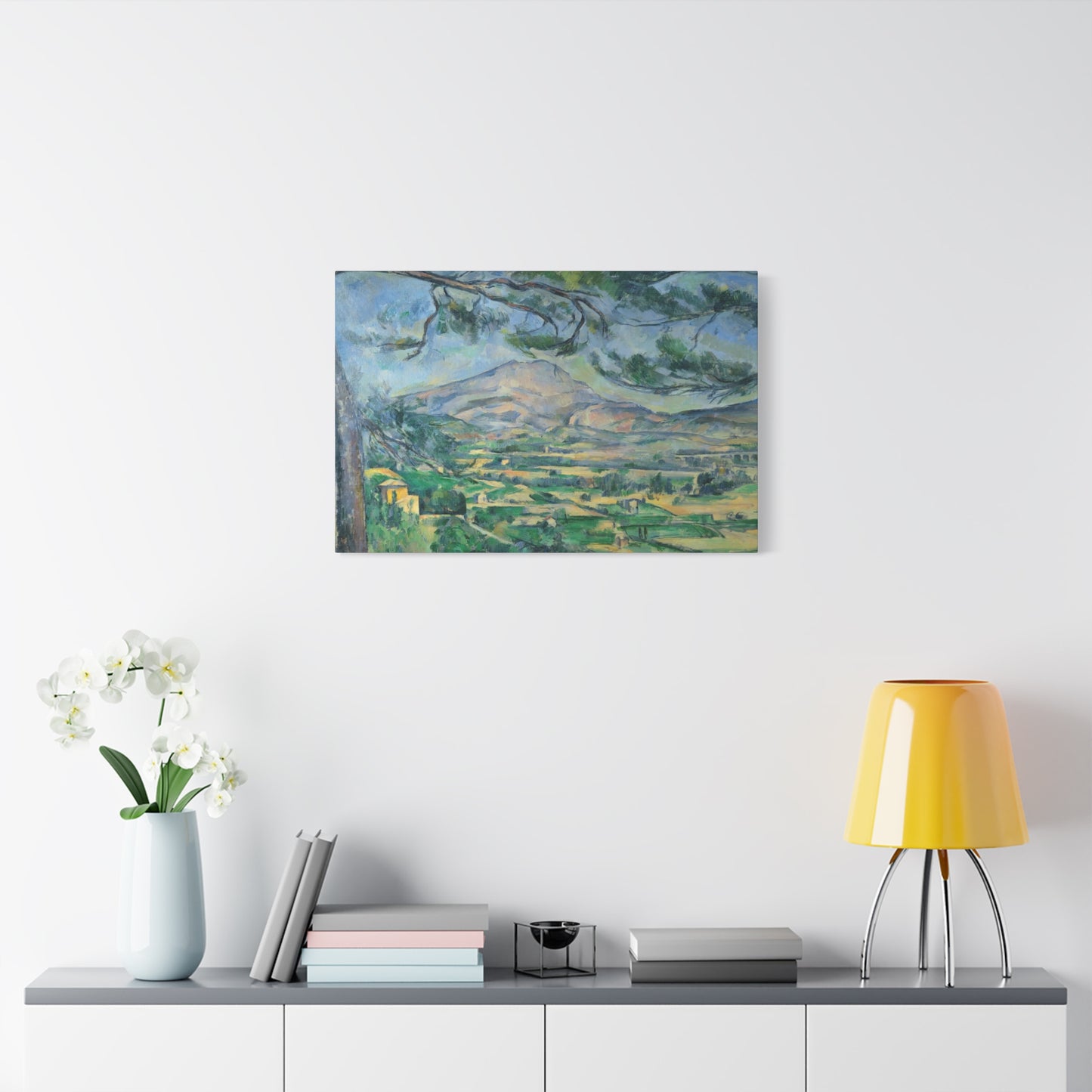 Cézanne, Paul - Mont Sainte-Victoire with Large Pine (1887) - Canvas Block, unframed