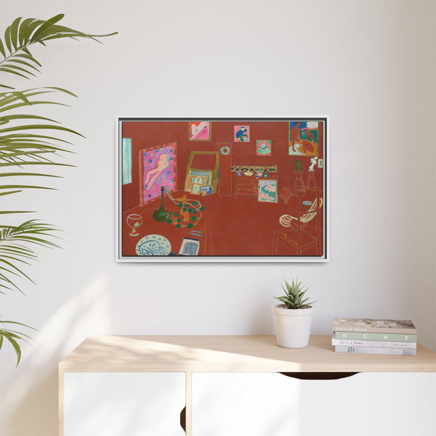 Matisse, Henri - The Red Studio (1911) - Matte Canvas, Framed