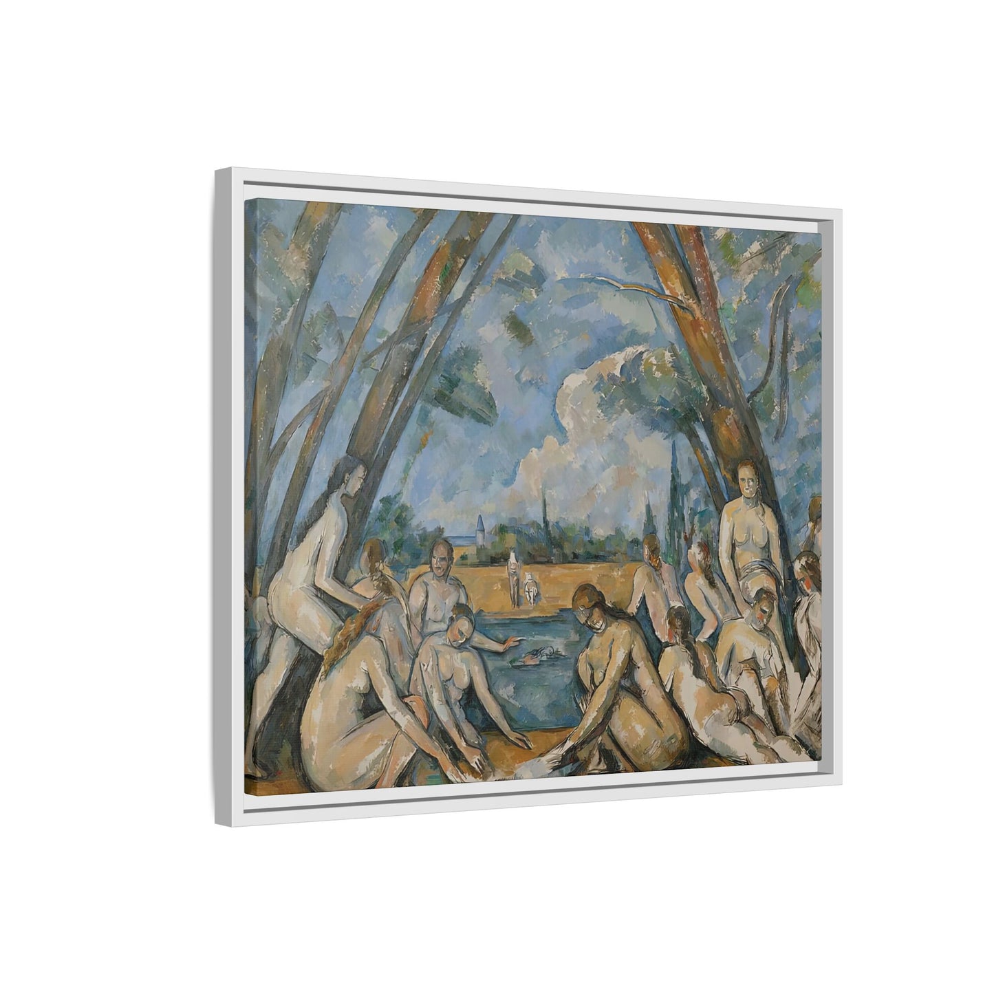 Cézanne, Paul - The Large Bathers (1906) - Matte Canvas, Framed