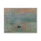 Monet, Claude - Impression, Sunrise (1872) - Matte Canvas, Framed