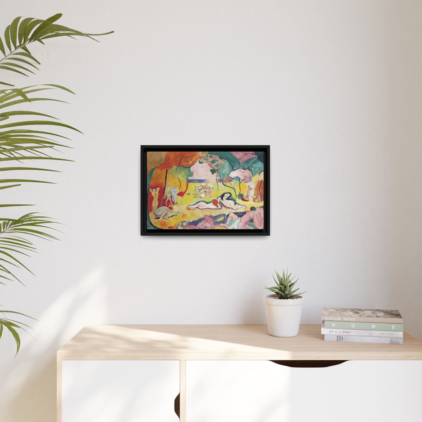 Matisse, Henri - The Joy of Life (1905) - Matte Canvas, Framed