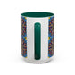 Pacio, Adam - Emerald Arrows Mandala - Colorful Accent Mugs