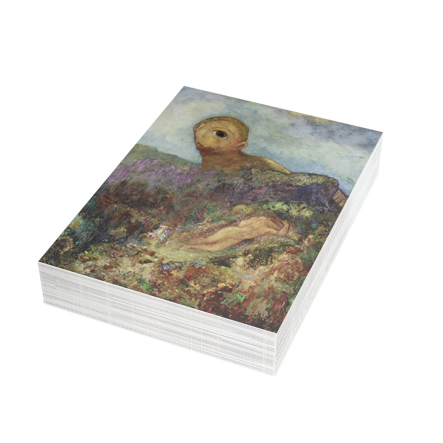 Redon, Odilon - The Cyclops (1914) - Postcard Bundles with Envelopes Included