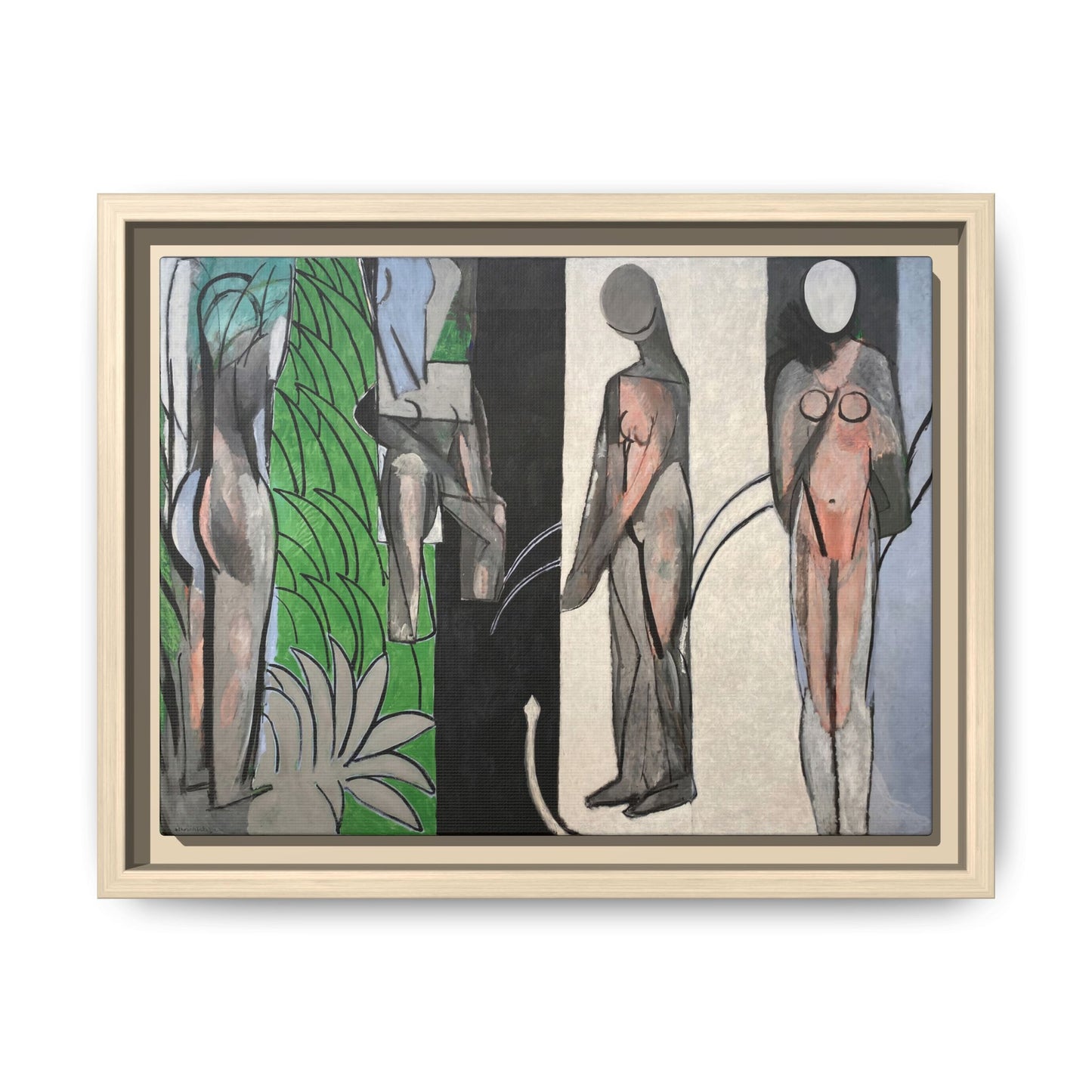 Matisse, Henri - Bathers by a River (1917) - Matte Canvas, Framed