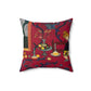 Matisse, Henri - The Dessert Harmony in Red (1908) - Suede Square Pillow