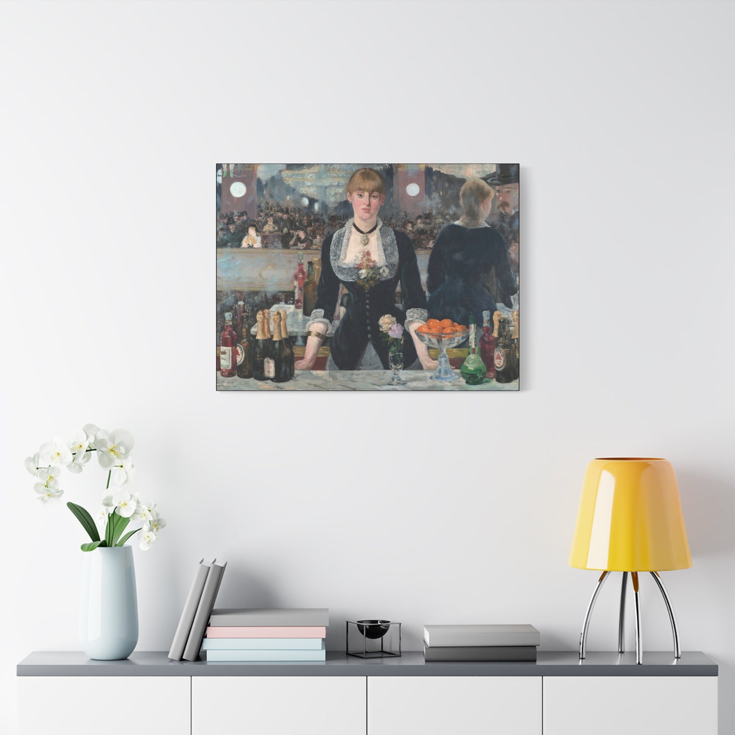 Manet, Édouard - A Bar at the Folies-Bergère (1880) - Canvas Block, unframed