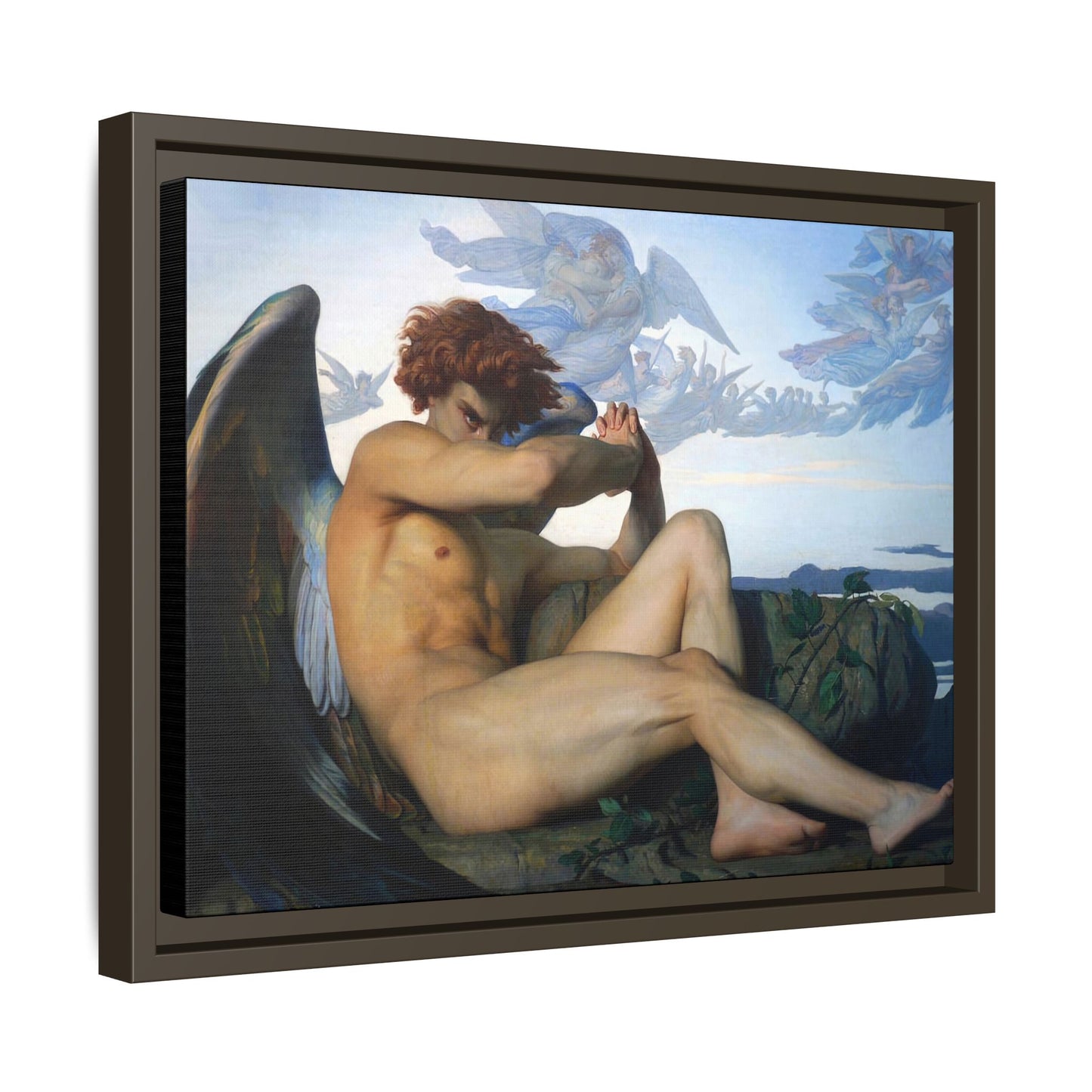 Cabanel, Alexandre - The Fallen Angel (1847) - Matte Canvas, Framed