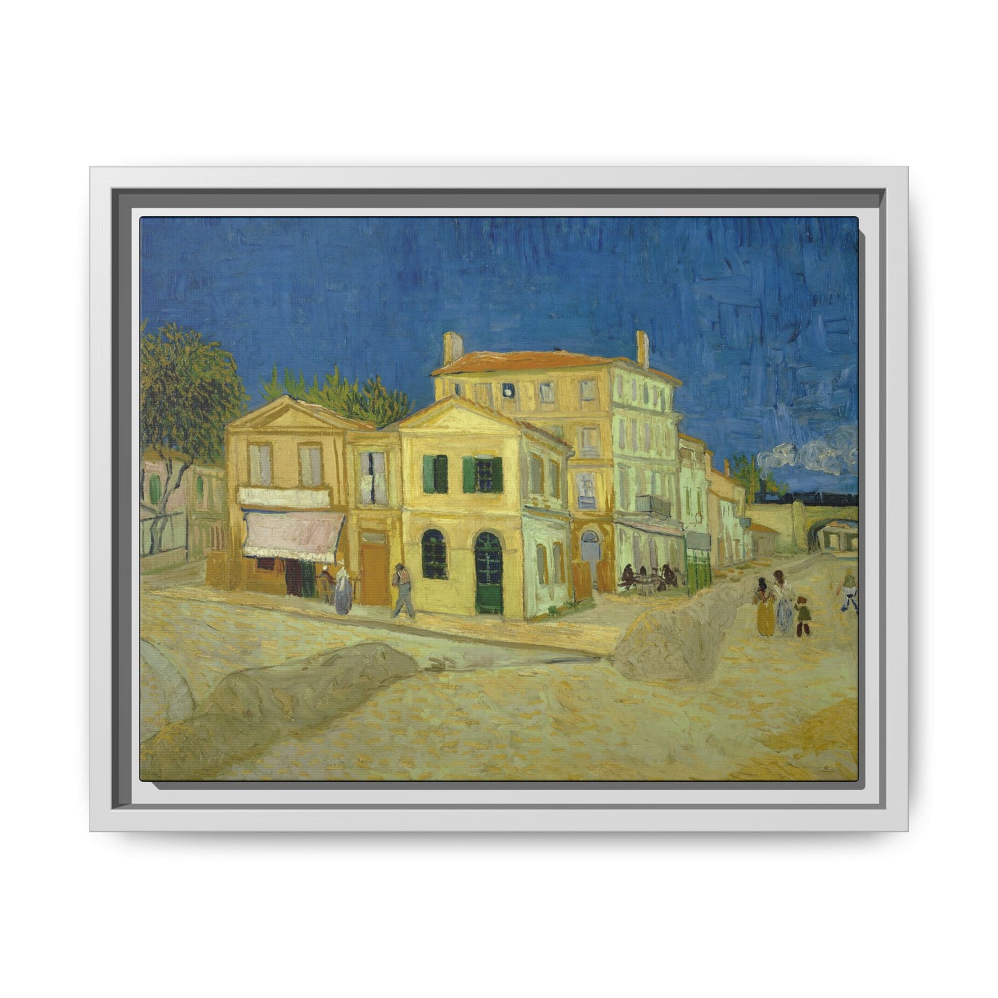 Van Gogh, Vincent - The Yellow House (1888) - Matte Canvas, Framed