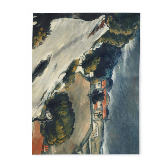 Cézanne, Paul - L’Estaque, Melting Snow (1870) - Arctic Fleece Blanket