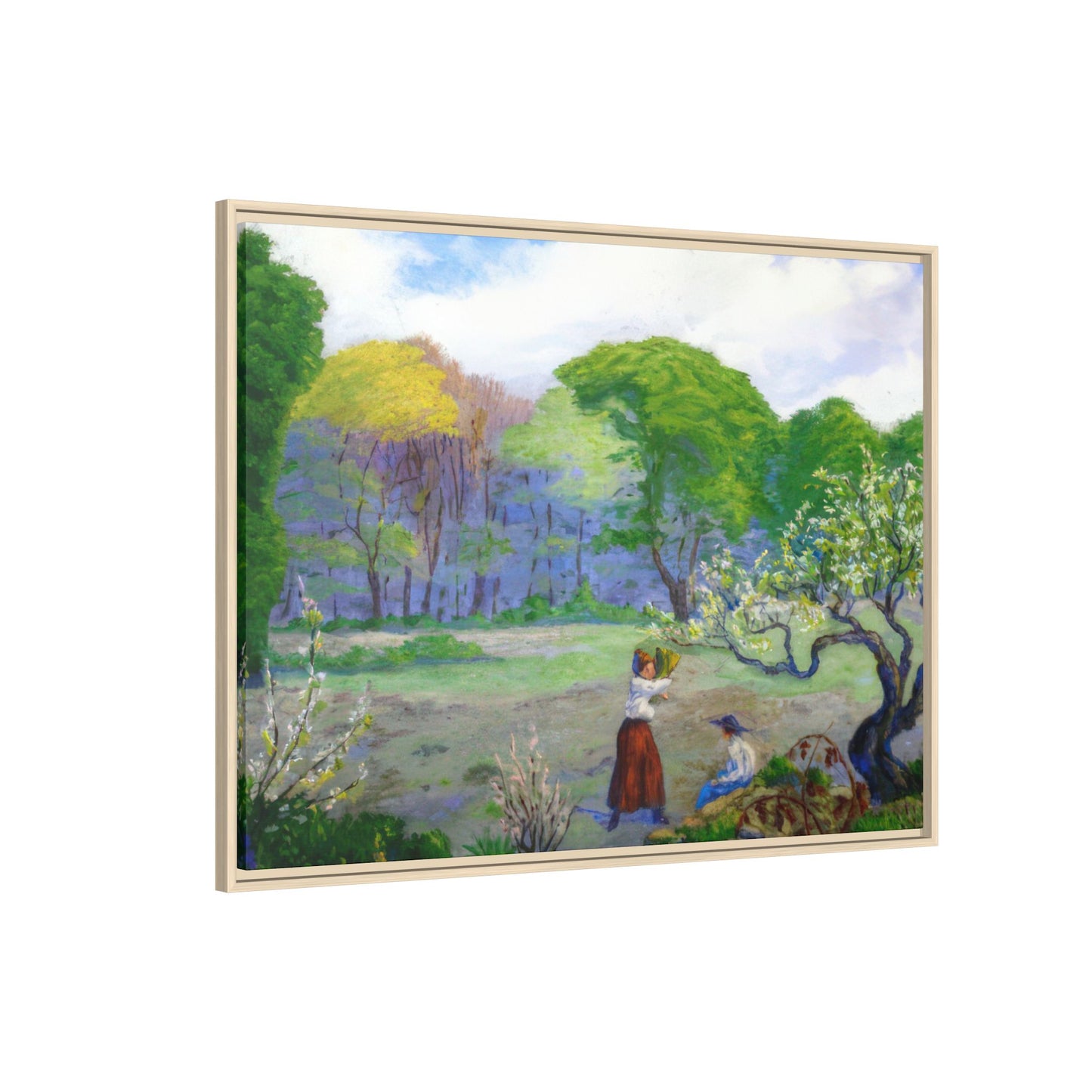 Ranson, Paul - Picking Flowers (1890) - Matte Canvas, Framed