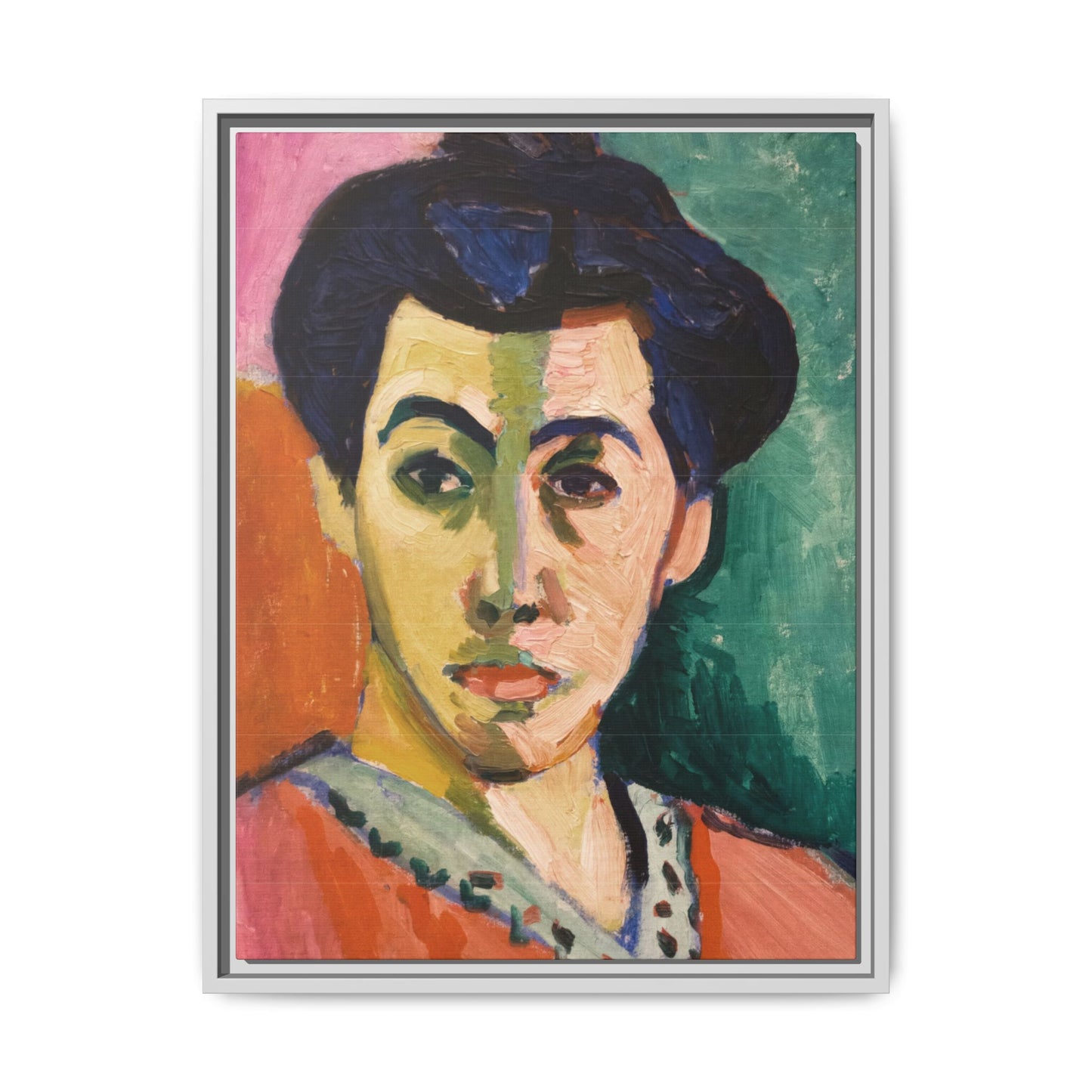 Matisse, Henri - The Green Stripe (1905) - Matte Canvas, Framed