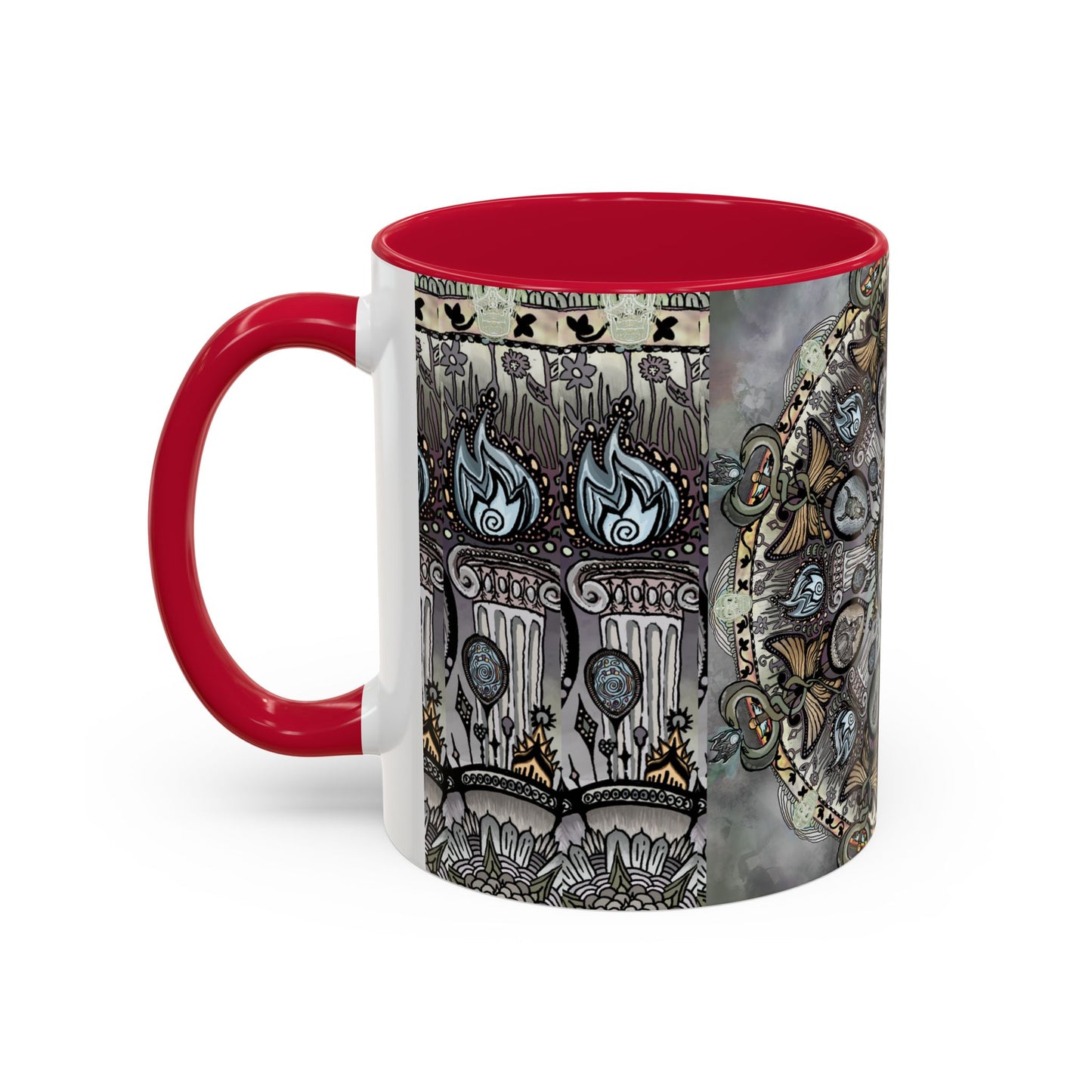 Pacio, Adam - Memento Mori Mandala - Colorful Accent Mugs