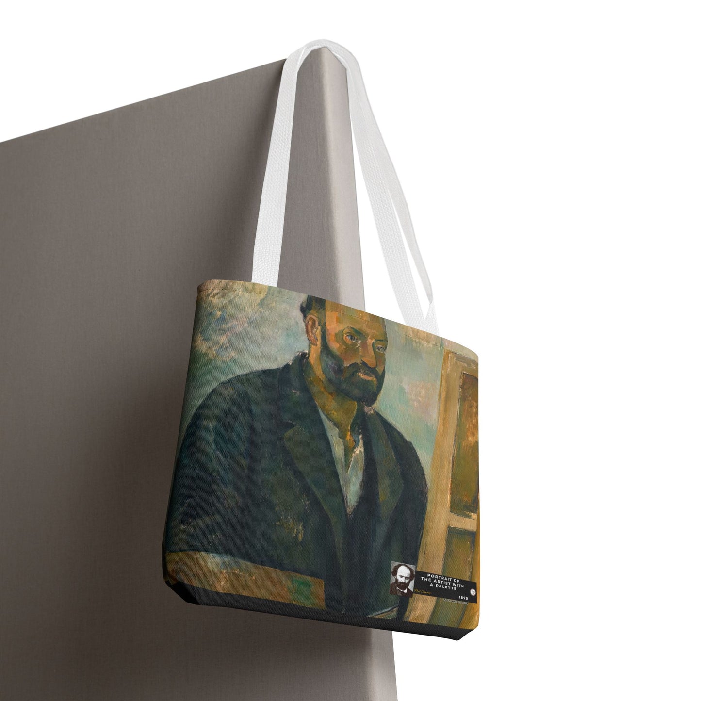 Cézanne, Paul - Portrait of the Artist with a Palette (1890) - Tote Bag