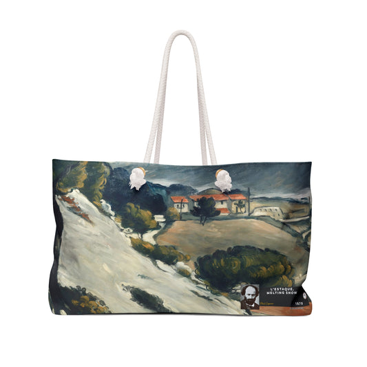 Cézanne, Paul - L’Estaque, Melting Snow (1870) - Weekender Bag