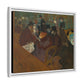 Toulouse-Lautrec, Henri - At the Moulin Rouge (1892) - Matte Canvas, Framed