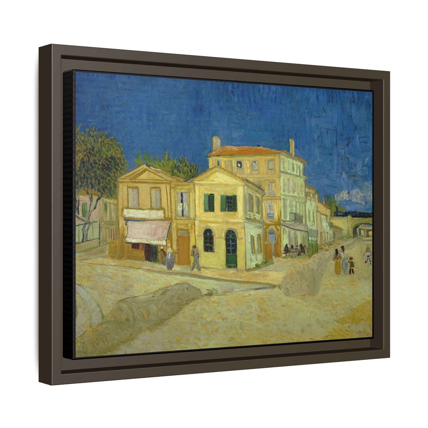 Van Gogh, Vincent - The Yellow House (1888) - Matte Canvas, Framed