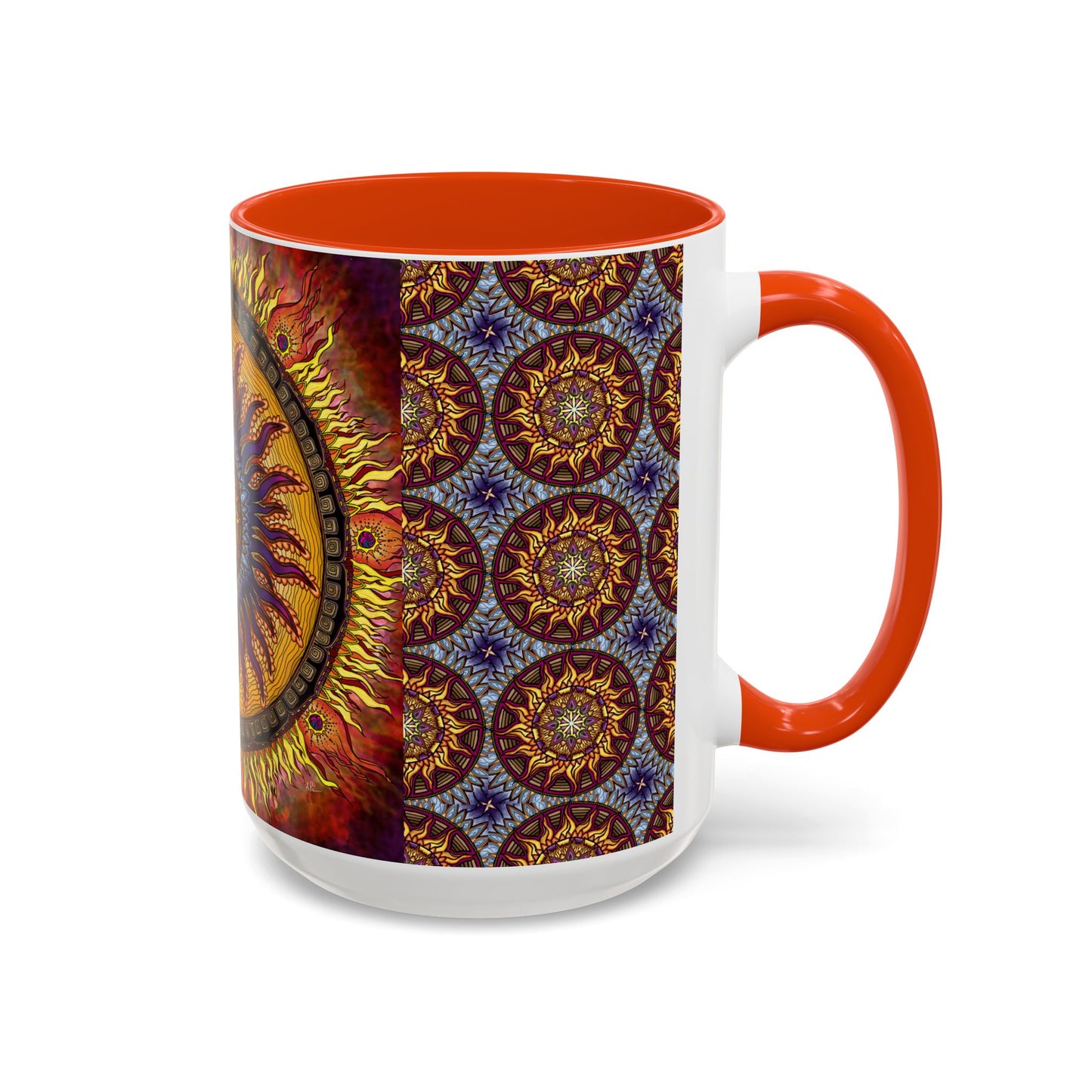 Pacio, Adam - Solar Disc Mandala - Colorful Accent Mugs
