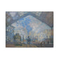 Monet, Claude - Le Gare Saint-Lazare (1877) - Canvas Block, unframed