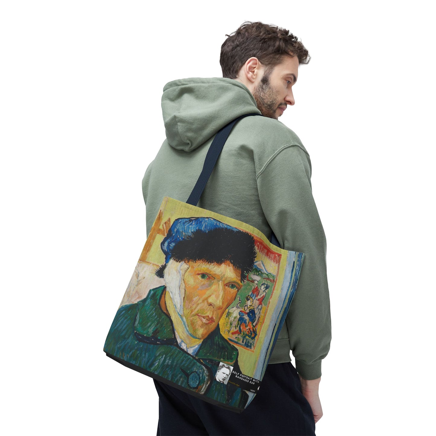 Van Gogh, Vincent - Self Portrait with Bandaged Ear (1889) - Tote Bag