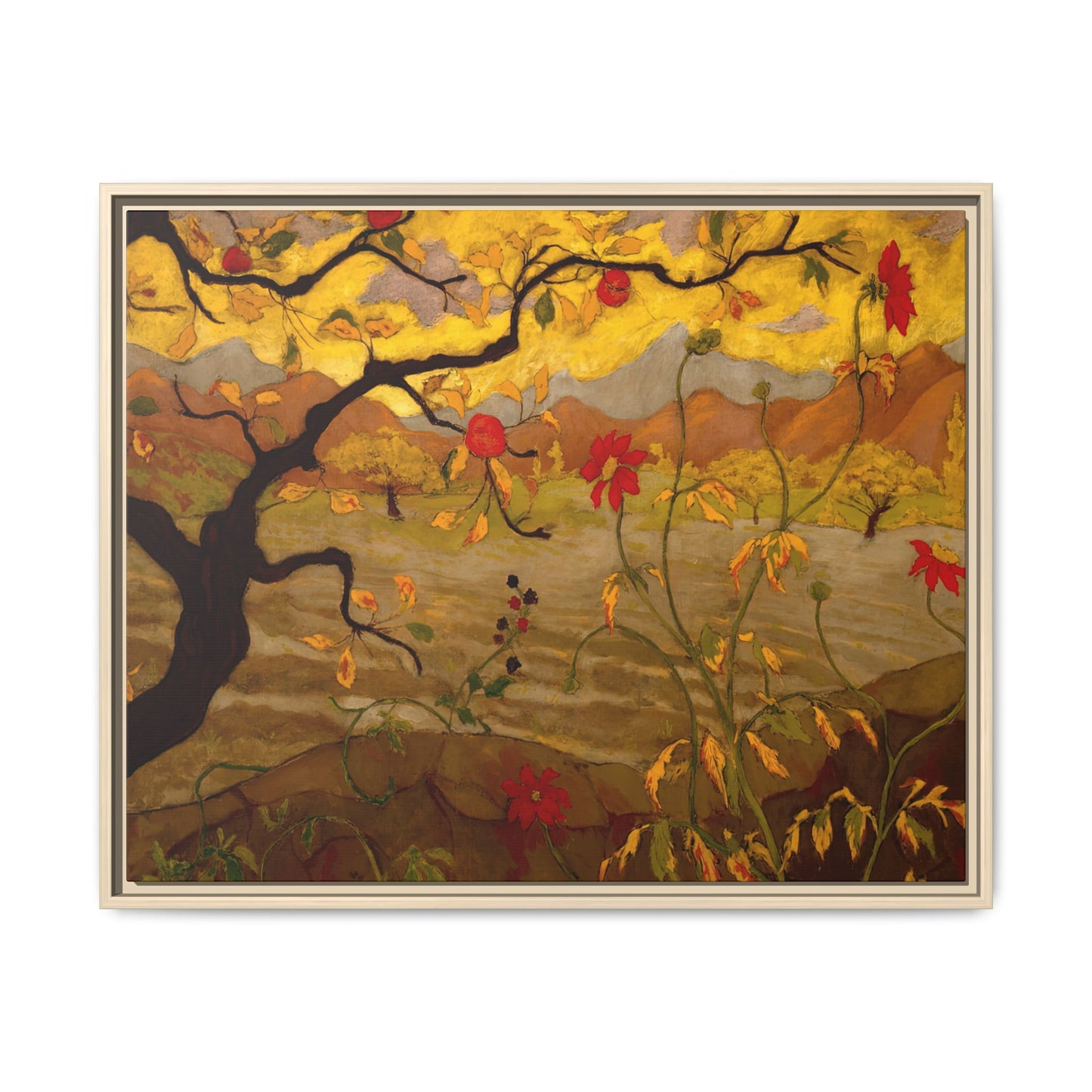 Ranson, Paul - Apple Tree with Red Fruit (1902) - Matte Canvas, Framed