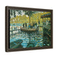 Monet, Claude - La Grenouillere (1869) - Matte Canvas, Framed