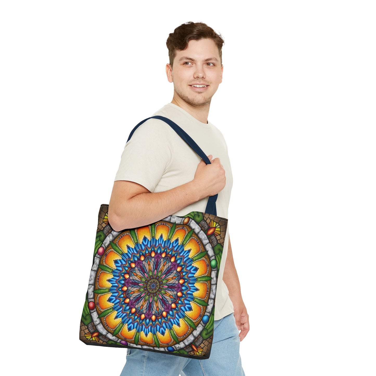 Pacio, Adam - Emerald Arrows Mandala - Tote Bag