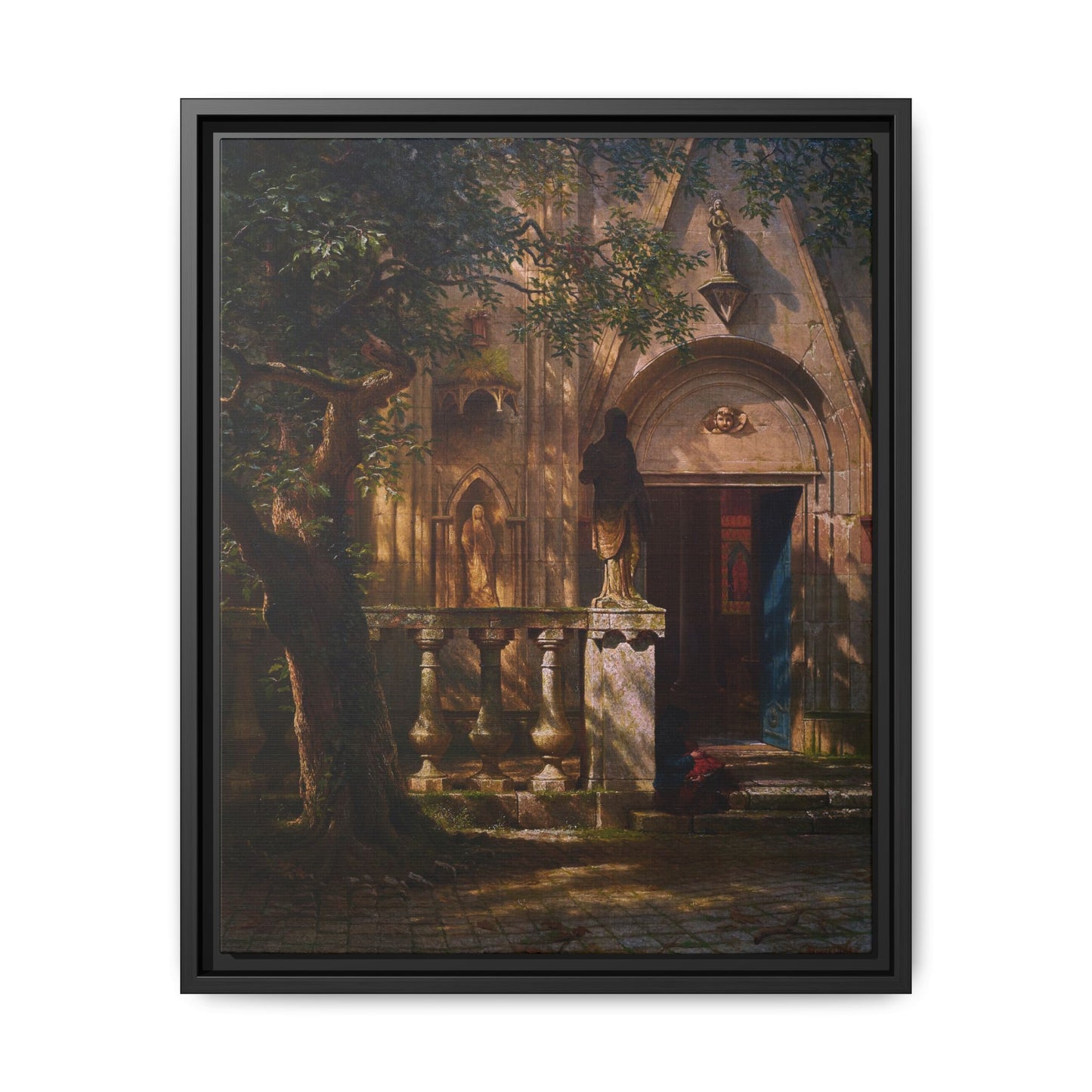 Bierstadt, Albert - Sunlight and Shadow  (1854) - Matte Canvas, Framed