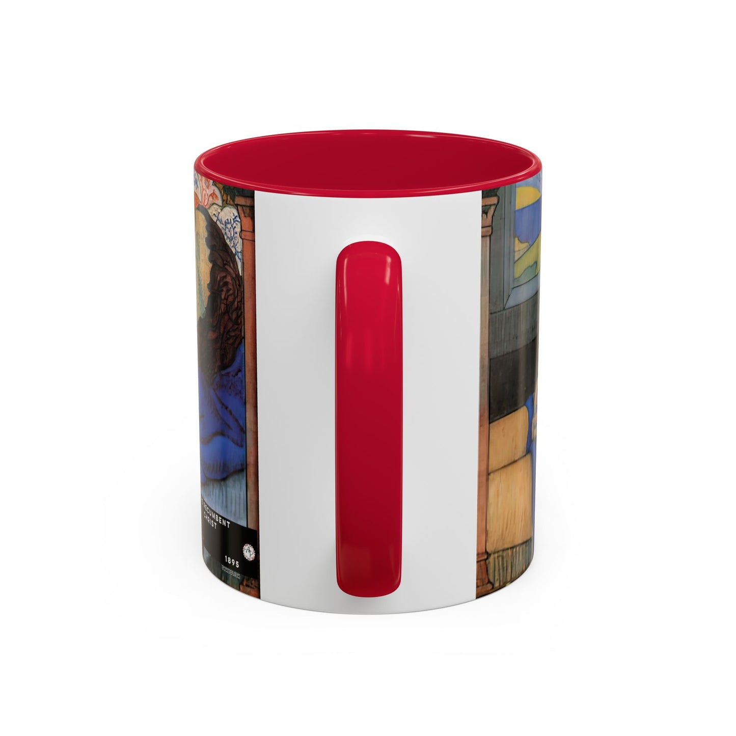 Filiger, Charles - The Recumbent Christ (1895) - Colorful Accent Mugs