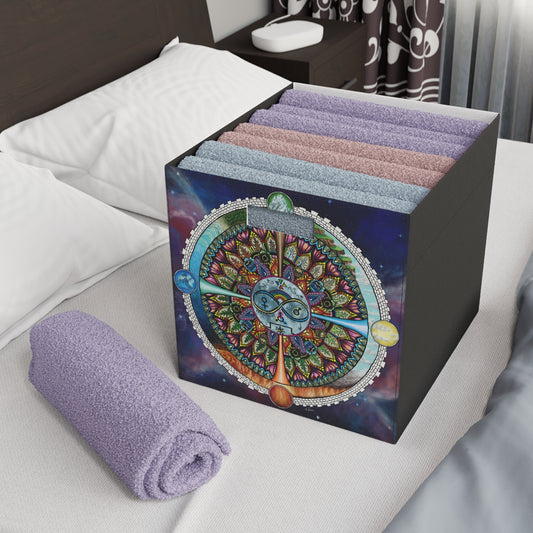 Lunar Rites Mandala - Felt Storage Box
