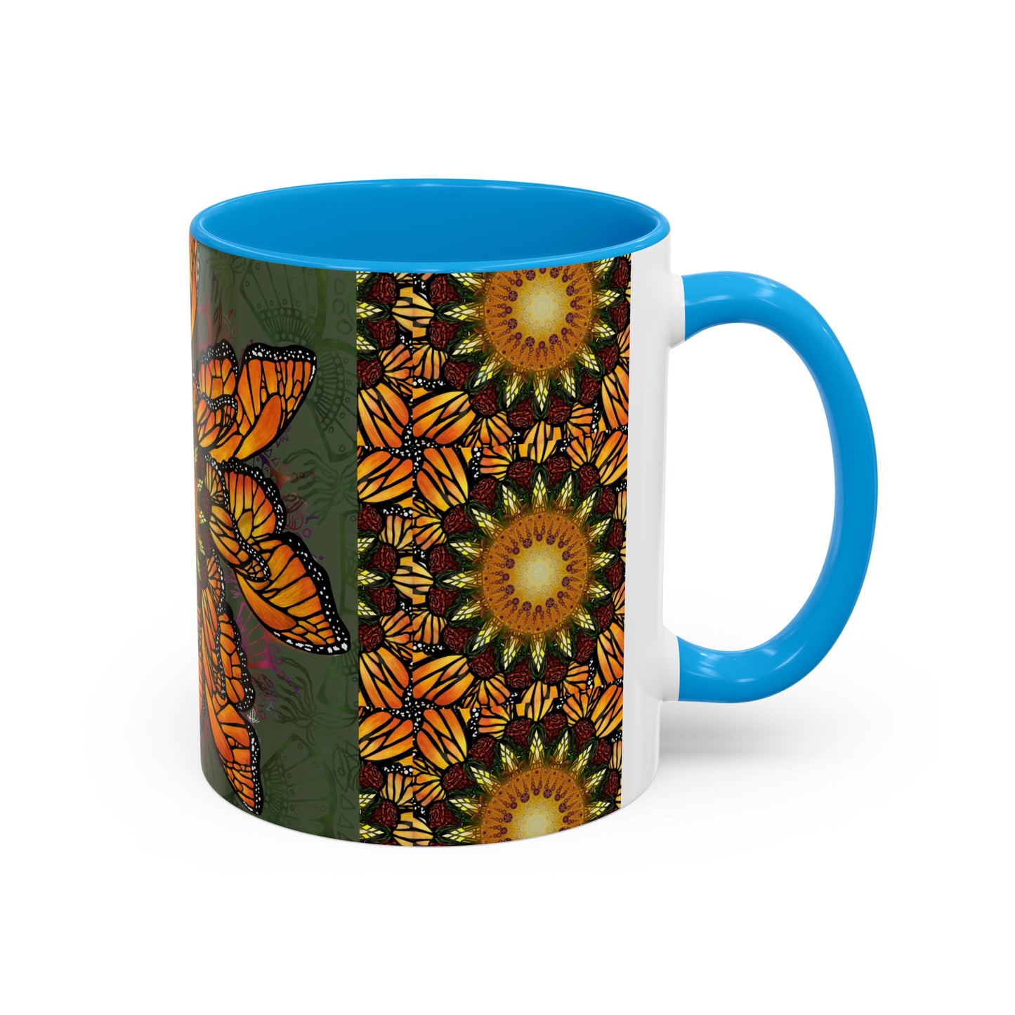 Pacio, Adam - Monarch Butterfly Mandala - Colorful Accent Mugs