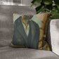 Cézanne, Paul - Portrait of the Artist with a Palette (1890) - Suede Square Pillowcase