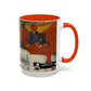 Gauguin, Paul - Vision of the Sermon (Jacob Wrestling with the Angel) (1888) - Colorful Accent Mugs