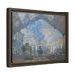 Monet, Claude - Le Gare Saint-Lazare (1877) - Matte Canvas, Framed